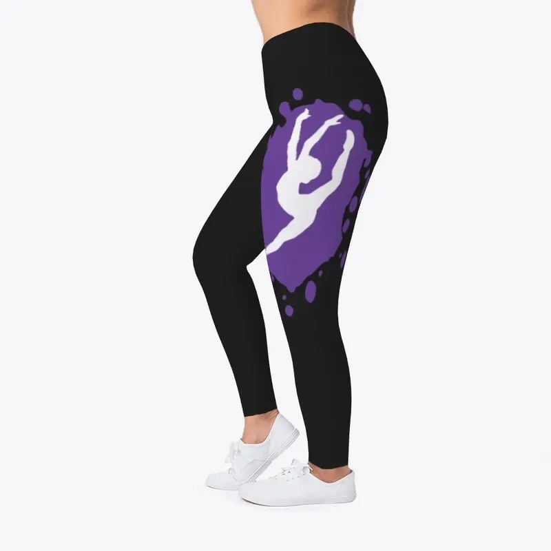 Splatter Logo Leggings Blk